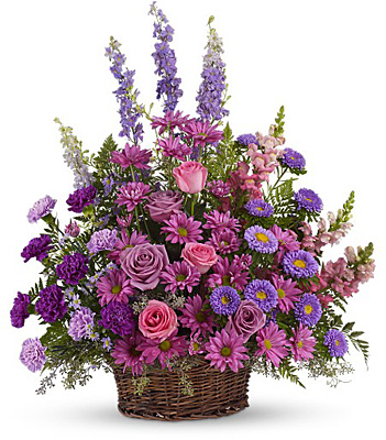 Gracious Lavender Basket from In Full Bloom in Farmingdale, NY